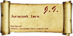 Juracsek Imre névjegykártya